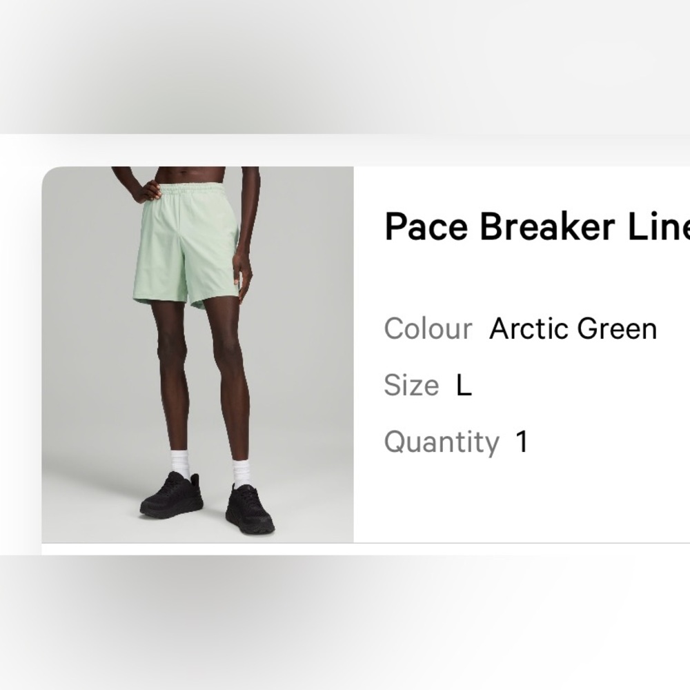 Lululemon Men’s Pace Breaker Lined Short 7”